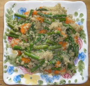 quinoa and asparagus